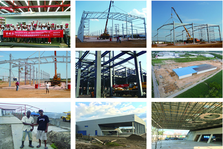 Modular prefabricated steel components ready for rapid on-site assembly and turnkey delivery