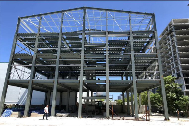 Multi-Storey Steel Structure Frame For Building Construction