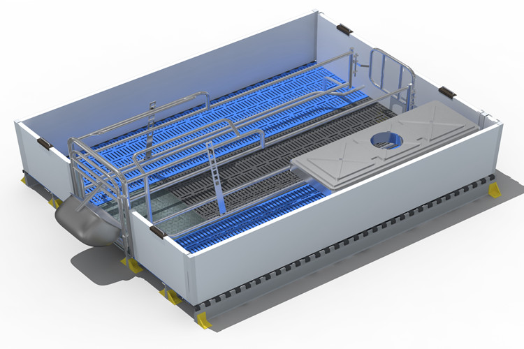 Galvanization Farrowing Crate in Pig Farming