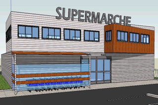 Supermarket Store Building With Steel Structure Frame
