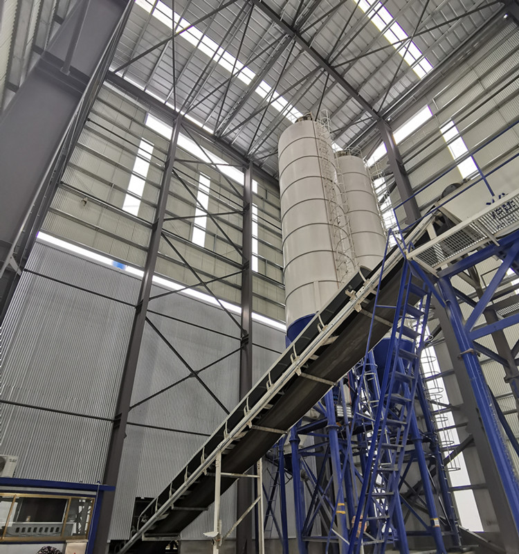 Prefabricated Steel Workshop Building For Commercial Concrete Production