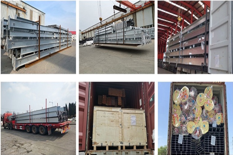 steel profiles container loading