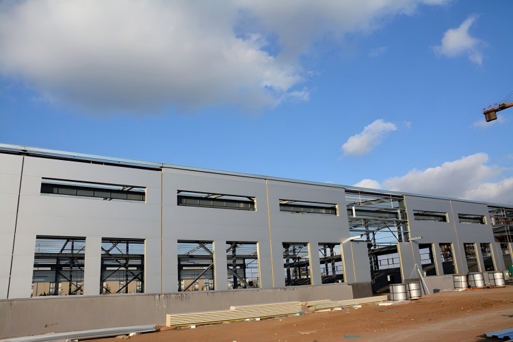 Steel Structure Building Construction For Storage and Showroom