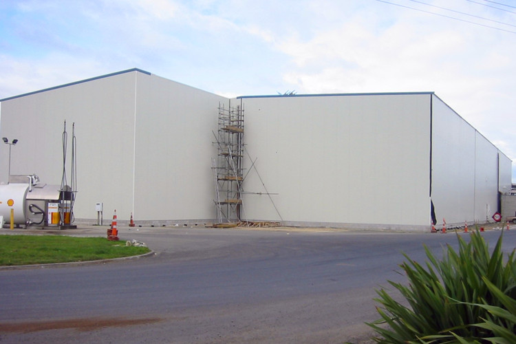 Industrial Steel Building Construction Site