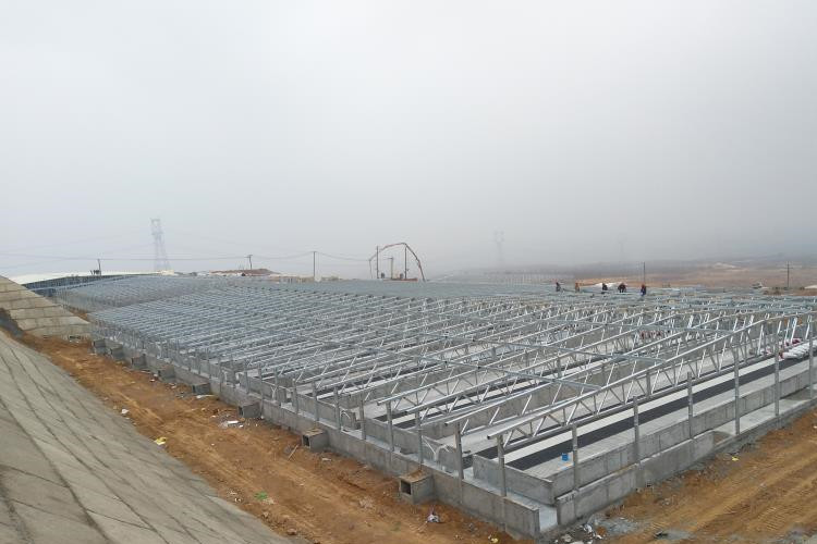 Galvanized Metal Frame Structure Barn For Pig Farm