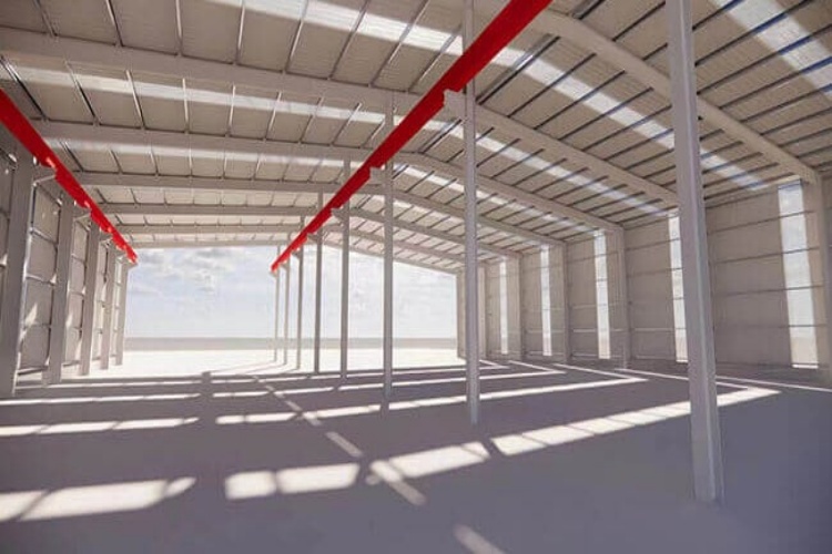 warehouse steel frame