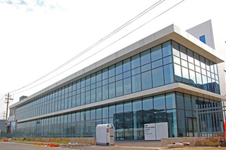 Steel Building With Aluminum Frame Glass Curtain Wall Exterior For Construction