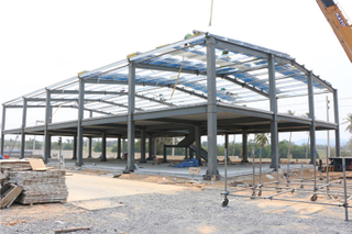 Two-Storey Prefabricated Building For Warehouse Steel Structure Industrial