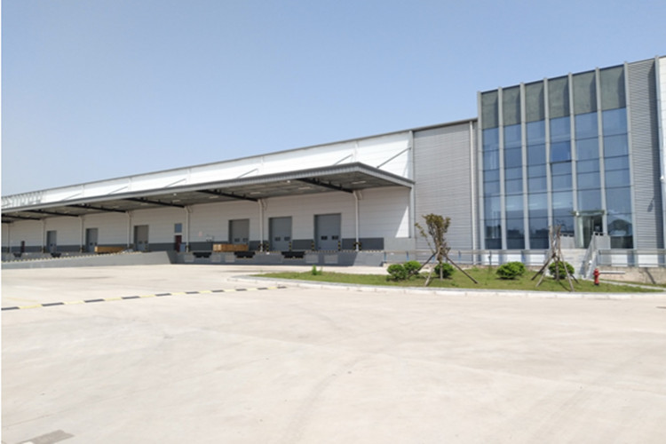 Prefabricated Steel Structure Warehouse With Glass Curtain Office