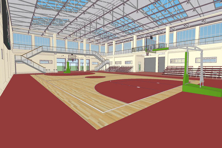 Prefabricated Steel Construction For Indoor Sports Hall