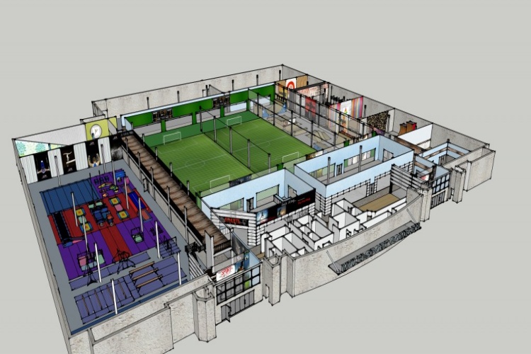 Metal Building Construction For Indoor Soccer Field House