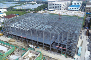 Multi Floor Buildings With Steel Frame Structure Construction 