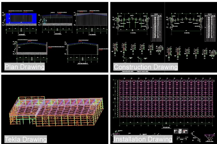 steel structure drawing