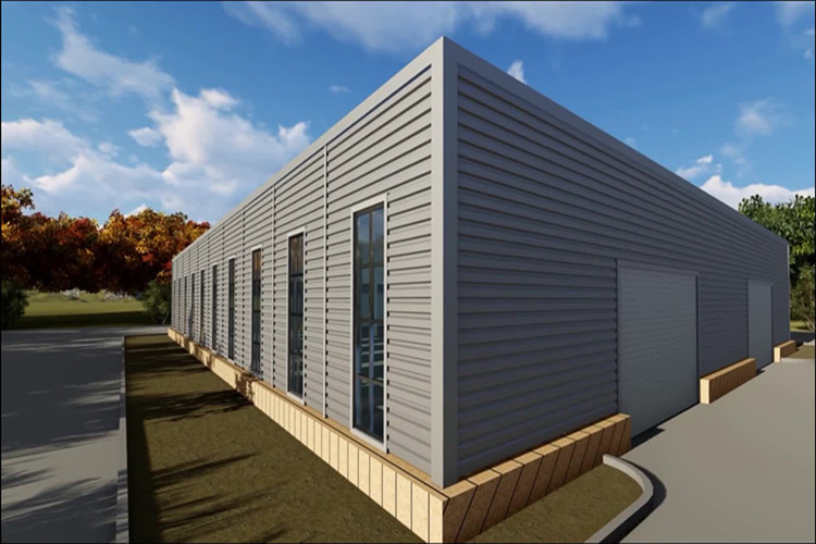 Prefabricated Steel Workshop with Skylights